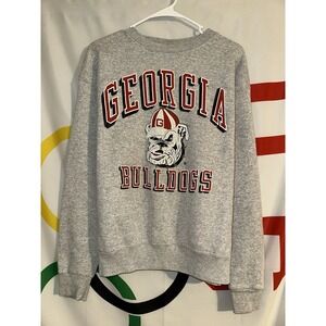 Vintage Georgia Bulldogs Sweatshirt Large Crewneck 90s Football Galt Sand